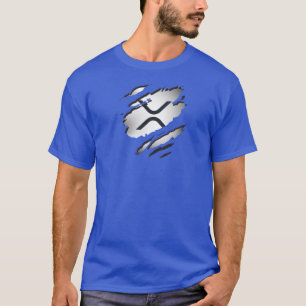 XRP Gescheurde Afbeelding met Logo Onthulling Eron T-shirt