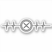 xrp handelaar hartslag sticker (Voorkant)