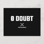 XRP het Meme Crypto Cryptocurrency 0 Doubt Citaat Briefkaart (Voorkant)