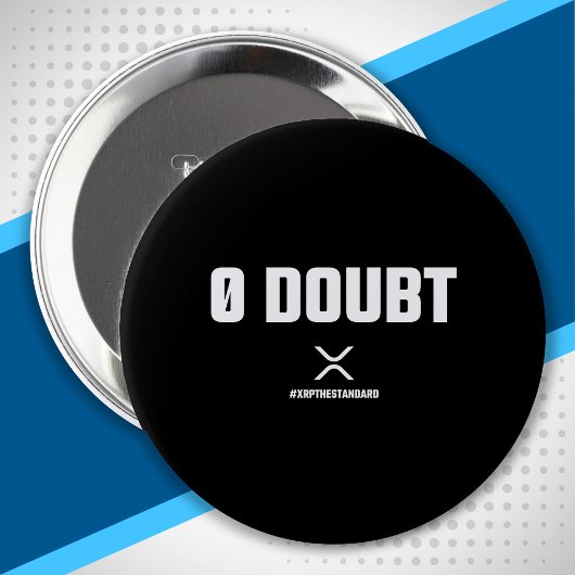 XRP het Meme Crypto Cryptocurrency 0 Doubt Citaat Ronde Button 4,0 Cm