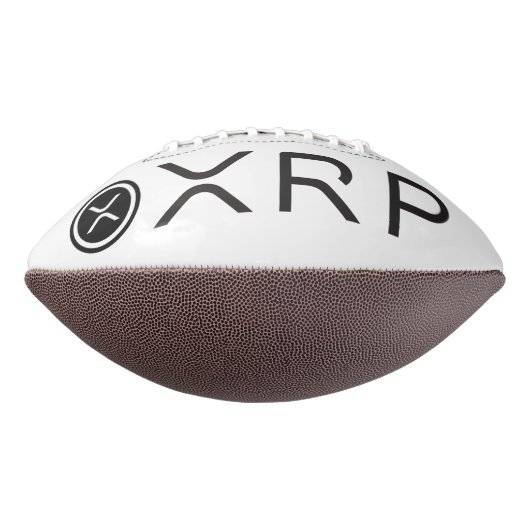 XRP het Volledige Witte Football van het Logo (Gedraaid 90)
