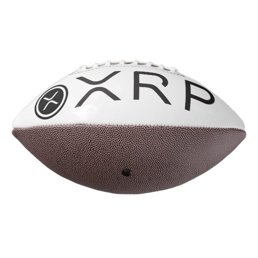XRP het Volledige Witte Football van het Logo (Gedraaid 270)