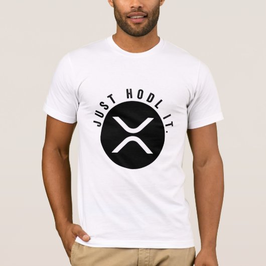 XRP houdt het gewoon T-shirt, mannen T-shirt crypt (Voorkant)