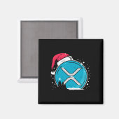 Xrp Kerstmuts Moonshot Ripple Crypto Merch Aan Magneet (Voorkant / Achterkant)