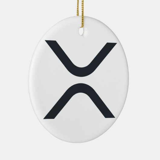 Xrp kerstversiering keramisch ornament (Rechts)