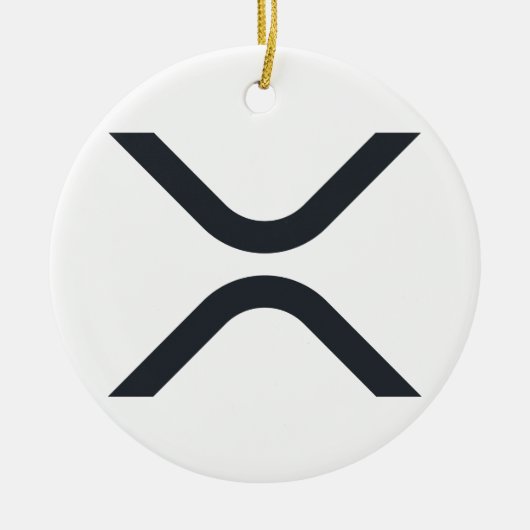 Xrp kerstversiering keramisch ornament (Voorkant)