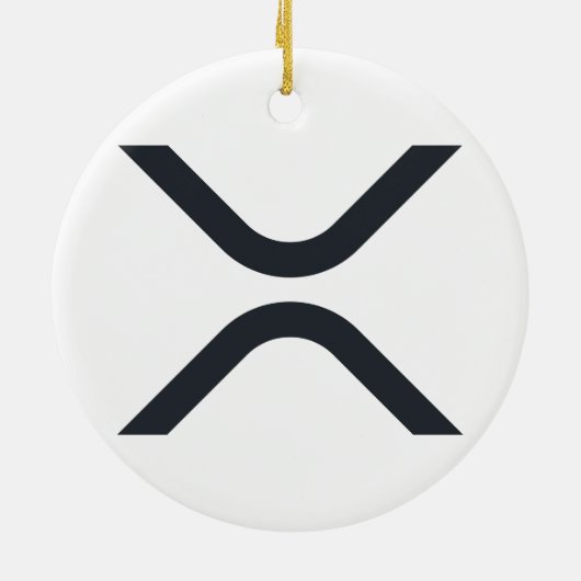 Xrp kerstversiering keramisch ornament (Achterkant)