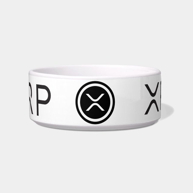 XRP Logo Pet Bowl Voerbakje (Voorkant)
