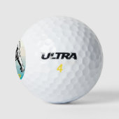 XRP NAAR DE MAAN - XRP cryptocurrency Golfballen (Logo)