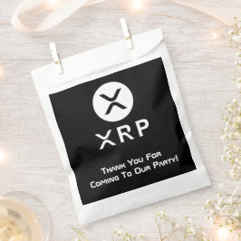 XRP Party Zwart-wit Crypto-valuta Bedankzakje