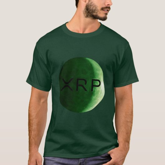 XRP, Rimpel donkergroene maan shirt (Voorkant)