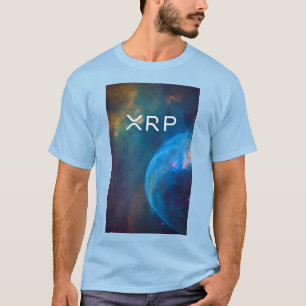 xrp, rimpel, kunstblauw shirt