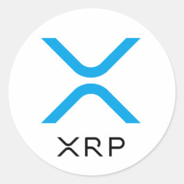 XRP Ripple Blauw & Zwart Logo | STICKERS