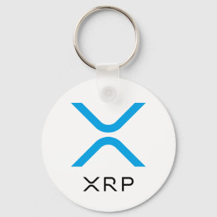 XRP ripple Blue en Black Logo   Basis-Sleutelhange Sleutelhanger
