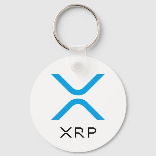 XRP ripple Blue en Black Logo | Basis-Sleutelhange Sleutelhanger (Voorkant)