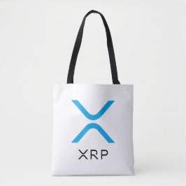 XRP ripple Blue en Black Logo | Canvas tas
