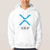 XRP ripple Blue en Black Logo | Hoodie (Voorkant)