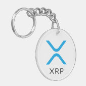 XRP ripple Blue en Black Logo | Sleutelhanger (Voorkant Links)