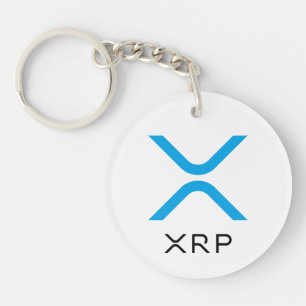 XRP ripple Blue en Black Logo   Sleutelhanger