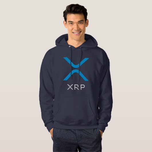 XRP ripple Blue en White Logo | Hoodie (Voorkant volledig)