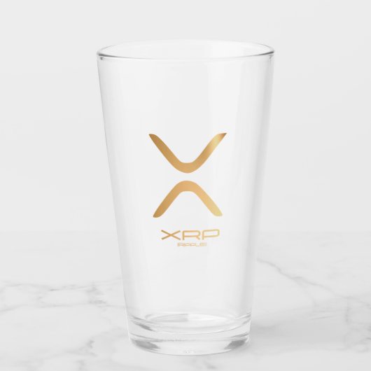 XRP - Ripple (Gold) Glas (Voorkant)