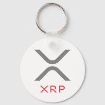 XRP ripple Grey & Red Logo | Basis-Sleutelhanger
