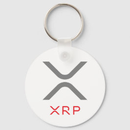 XRP ripple Grey & Red Logo | Basis-Sleutelhanger Sleutelhanger