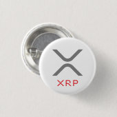 XRP ripple Grey & Red Logo | Button (Voorkant /achterkant)