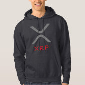 XRP ripple Grey & Red Logo | Hoodie (Voorkant)