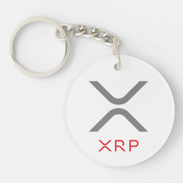 XRP ripple Grey & Red Logo | Sleutelhanger