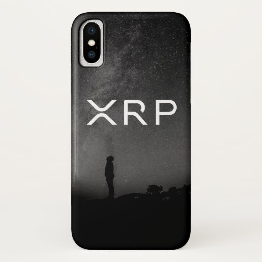 XRP Ripple zwarte grijze melkachtige telefooncase Case-Mate iPhone Case (Achterkant)