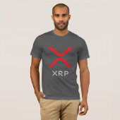 XRP Rood met rimpeling en wit Logo | Shirt Footbal (Voorkant volledig)
