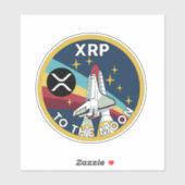 XRP-TO THE MOON STICKER (Vel)