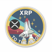 XRP-TO THE MOON STICKER (Voorkant)