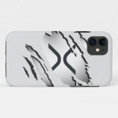 XRP Torn Afbeelding met Logo onthullen onder Case-Mate iPhone Case (Achterkant (horizontaal))