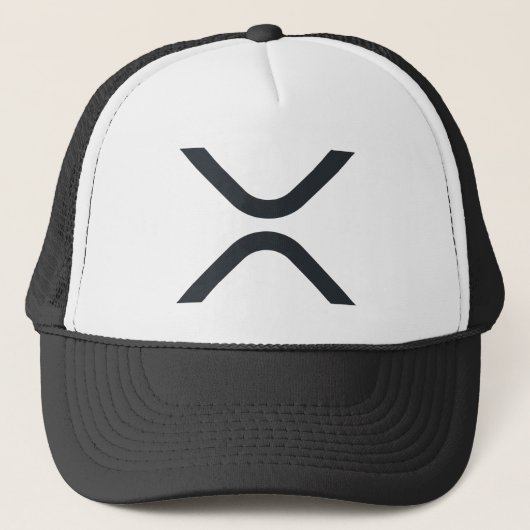 XRP "X" Logo Trucker Hoed Trucker Pet (Voorkant)