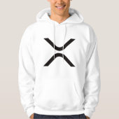 XRP 'X' Logo Wit Hoodie (Voorkant)