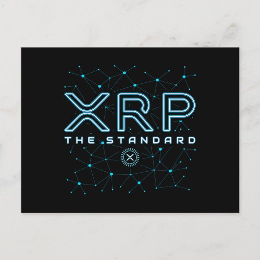 XRPL Blockchain XRP Cryptocurrency Crypto Stars Briefkaart (Voorkant)
