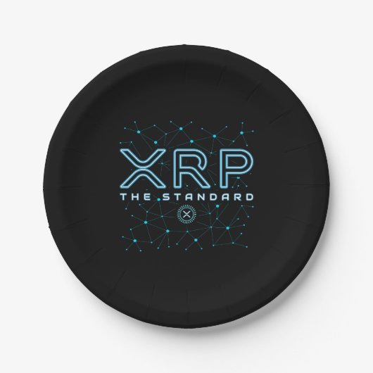 XRPL Blockchain XRP Cryptocurrency Crypto Stars Papieren Bordje (Voorkant)