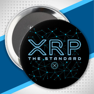 XRPL Blockchain XRP Cryptocurrency Crypto Stars Ronde Button 4,0 Cm