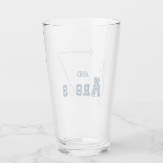 Xs en Argos Beer Glass Glas (Achterkant)