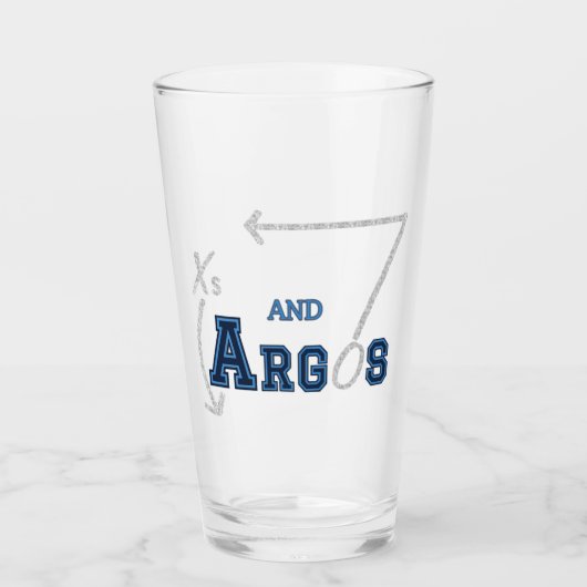 Xs en Argos Beer Glass Glas (Voorkant)