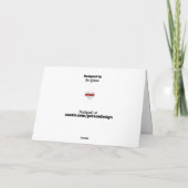 Xs en Os Feestdagen Kaart (Achterkant)