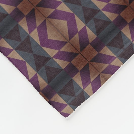 X's en O's - mist Fleece Deken (Hoek)