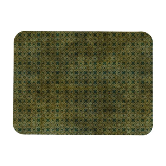 Xs en Os Patroon in Groen Magneet (Horizontaal)