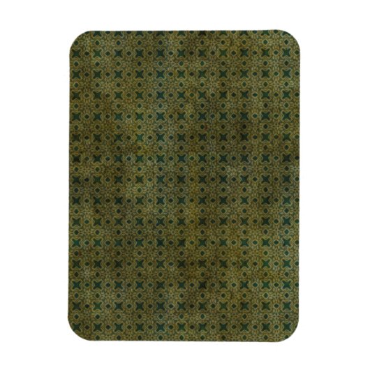 Xs en Os Patroon in Groen Magneet (Verticaal)