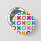 Xs en Os Ronde Button 5,7 Cm (Voorkant /achterkant)