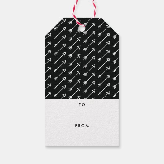 Xs & Os Valentijnsdag Gift Label - zwart Cadeaulabel (Achterkant)