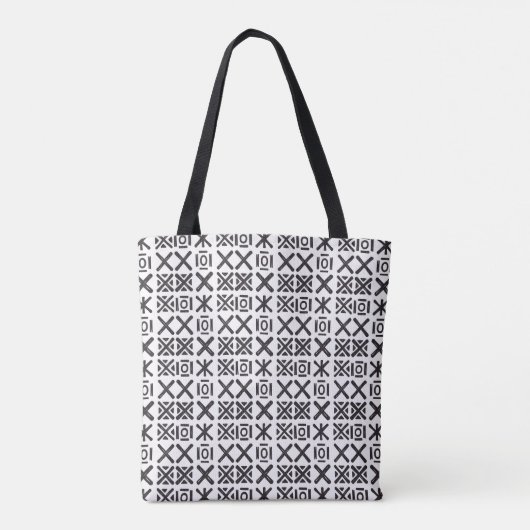 Xs xoxo-tekenstapel nr tote bag (Achterkant)