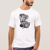 XT 500-engine 1 T-shirt (Voorkant)